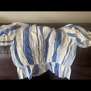 NWT striped button down blouse by City Chic